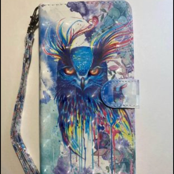 3D shinning Wallet leather case for Sony L3, wallet case with owl pattern - Picture 1 of 4